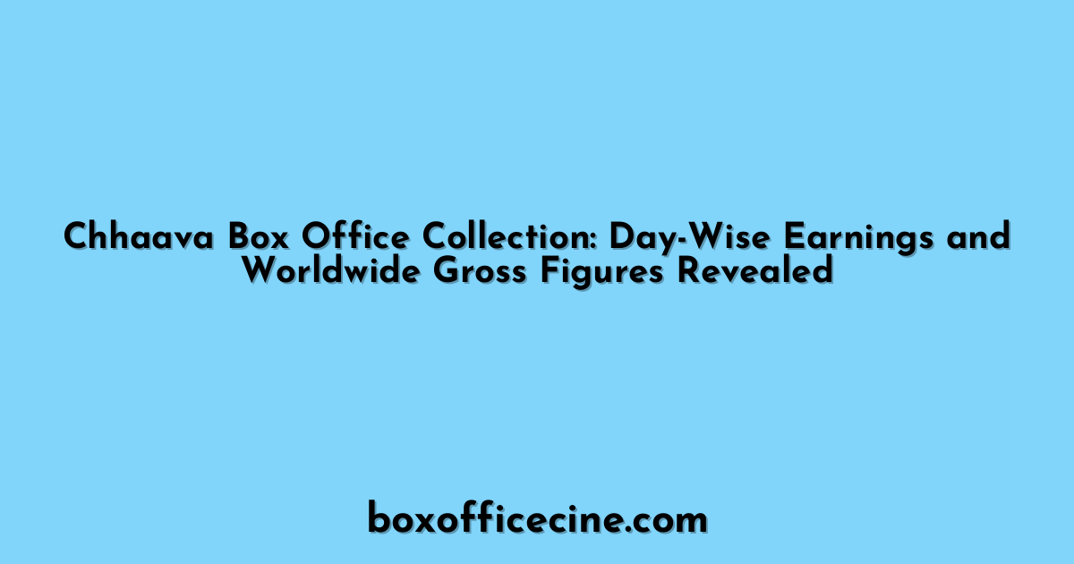 Chhaava Box Office Collection: Day-Wise Earnings and Worldwide Gross Figures Revealed